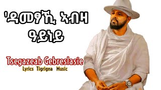 Tsegazeab Gebreslasie  ዳመፃኺ ኣብዛ ዓይነይDametsaki Abza AyneyNew Tigrigna Lyrics Video Music 2024 [upl. by Naryt]