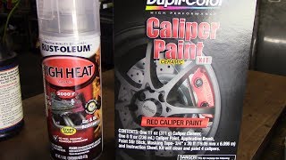 How to Paint Brake Calipers with Duplicolor Paint [upl. by Ryann]