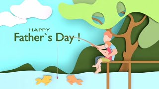 Fathers Day Animated Video  Fathers Day Animation [upl. by Accisej953]