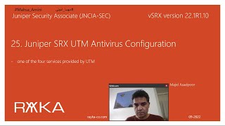 25 Juniper SRX UTM Antivirus Configuration [upl. by Cantone]