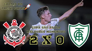 Corinthians 2 x 0 AméricaMG  Melhores Momentos  Copinha 2024 [upl. by Ardle]