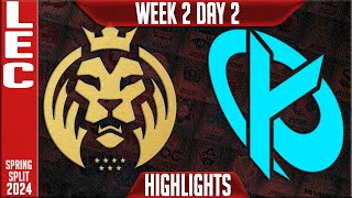 MDK vs KC Highlights  LEC Spring 2024 W2D2  MAD Lions KOI vs Karmine Corp [upl. by Marty]