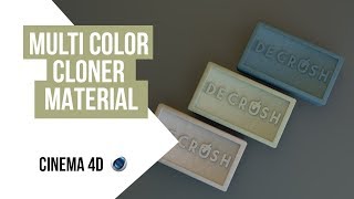 MULTI COLOR CLONER texture tutorial  cinema 4d [upl. by Mcconnell302]