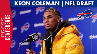 Keon Coleman Excited To Play With Josh Allen  Buffalo Bills  2024 NFL Draft [upl. by Cuhp]