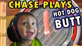 Chase plays quotHot Dog Buttquot  2 Player Flappy Bird 2 Yr Old Face Cam [upl. by Ymer]