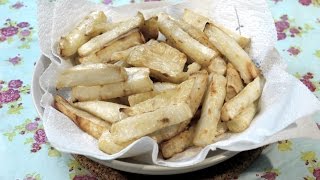 Roasted Celeriac Chips Recipe [upl. by Akeemat196]