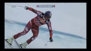 Crash Aksel Lund Svindal Hahnenkamm 2016 [upl. by Bowen578]