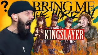 RAP FANS FIRST TIME HEARING BABYMETAL Bring Me The Horizon  Kingslayer  REACTION [upl. by Marpet]