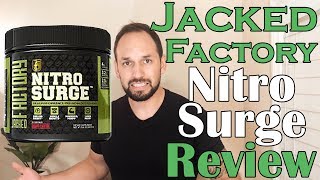 NitroSurge Pre Workout Supplement By Jacked Factory Review [upl. by Imiaj]