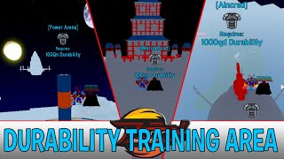 All Durability Training Areas In Anime Fighting Simulator Roblox [upl. by Odlaniger]