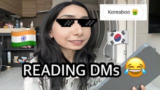 🇰🇷QampA READING AJEEB GAREEB DMs 🥲🤣 [upl. by Aicemat]