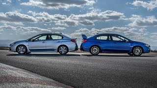 2015 WRX vs 2015 WRX STI  14 Mile  HD [upl. by Manella]