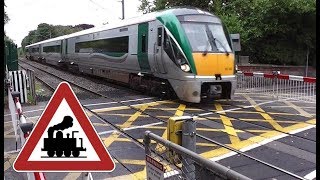 Irish Rail 22000 Class Train  Sydney Parade Railway Crossing Dublin [upl. by Levona]