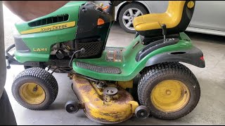 LA165 John Deere Lawn Tractor restoration fixing flip and sell [upl. by Lunnete]