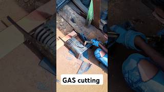 Gas cutting Process youtubeshorts manufacturing viralvideo viralshorts song cuttingskills [upl. by Ssac600]