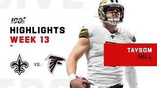 Taysom Hill Highlights vs Falcons  NFL 2019 [upl. by Lawson805]