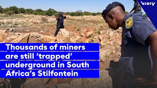 Locals demand action to rescue 4000 ‘illegal miners allegedly trapped in South Africa’s Stilfontein [upl. by Yeblehs]