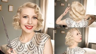 Queenie Goldstein Hair Tutorial l 20s Hairstyle Tuto [upl. by Anatollo]