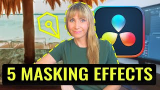 5 Creative MASKING EFFECTS DaVinci Resolve 19 [upl. by Adli]