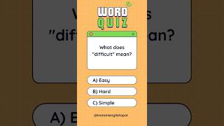 English Word Quiz 2  Improve Your English Vocabulary Every Day  Learn English [upl. by Assilim66]