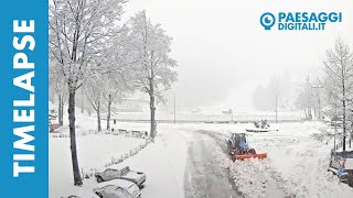 Cerreto Laghi RE Spazzaneve in azione il 5 Dicembre 2020  TimeLapse [upl. by Kaz251]