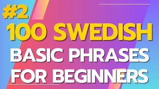 Swedish Daily Expressions 2  Learn Swedish for Beginners [upl. by Gainer899]