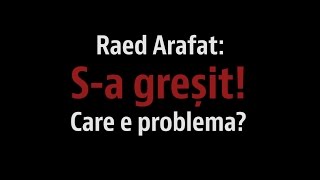 Raed Arafat Sa greșit Carei problema [upl. by Eenafit]