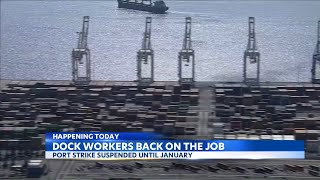 Dock workers return as strike ends [upl. by Hampton863]