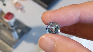 Faster Faceting Using PreCut Gemstones  Blue Topaz [upl. by Ylrebma437]