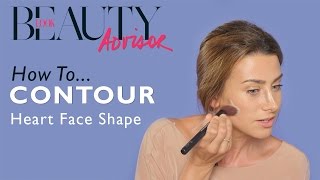 How To Contour For A Heart Face Shape  Tutorial  Look Magazine [upl. by Brita]