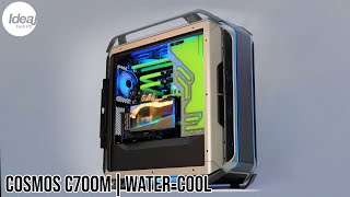 Cooler Master Cosmos C700M ft Bitspower Water Cooling with 4K Benchmark  IDEALTECH PC [upl. by Eirok]