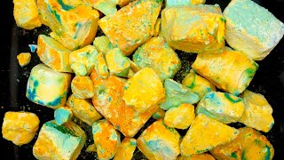 20 Teal Dyed Gholibn Gym Chalk Chunks  Satisfying ASMR 2021 [upl. by Dorise975]