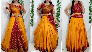 Saree porar stylessaree DrapingSaree wearing new styleSaree Dreaping Saundaryaa [upl. by Felecia424]