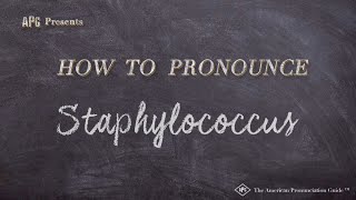 How to Pronounce Staphylococcus Real Life Examples [upl. by Pallua190]