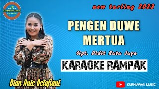 Pengen Duwe Mertua  KARAOKE Dian Anic [upl. by Enidaj]