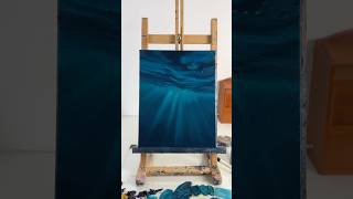 Underwater oil painting oilpainting oceanwaves paintingideas [upl. by Seedman]