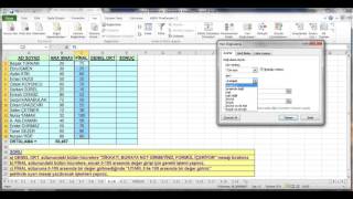 Excel Çalışma Soruları  10 [upl. by Noislla]