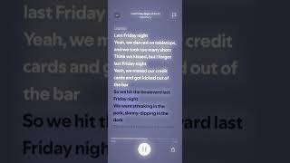 Last Friday Night​KatyPerry spotify lyrics audio music song speedsong spedup speed fyp [upl. by Akihsay424]