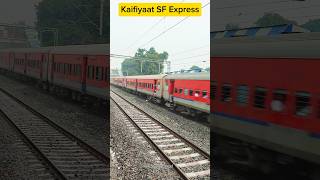 Kaifiyaat SF Express  Khorason Road Railway Station superfast explore express kaifiyaat train [upl. by Luapnaes]