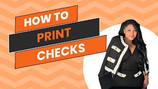 How to Print Checks in Studio Designer [upl. by Kuth]