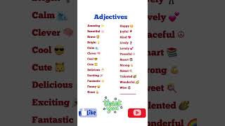 Learning English  Adjectives [upl. by Darda812]