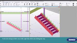 Hướng dẫn sử dụng Straight Staircase extension trong Tekla Structures Phần 2 [upl. by Murdocca]