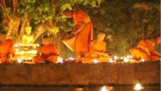 Makha Bucha Night  Pan Tao Temple 20120307 [upl. by Nonad625]