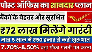 Post Office national saving certificate Scheme  New Interest Rate Rules  NSC Post Office Scheme [upl. by Efthim]