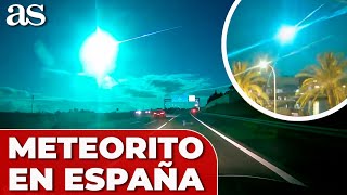 El METEORITO que ha ILUMINADO el cielo de ESPAÑA Y PORTUGAL [upl. by Eerbua179]