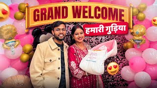 Apni Beti Ka Kiya Grand Welcome 😍 Grih Pravesh 🥳🤩 [upl. by Baram]