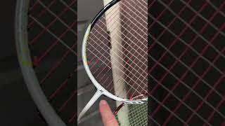 Yonex AeroBite string sound 23 lbs vs 27 lbs [upl. by Aiker]