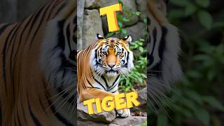 T for Tiger  wonderjoyland tiger tigers tfortiger ai aianimation information [upl. by Lauhsoj]