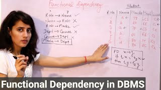 Lec 4 Functional dependency in DBMS  What is functional dependency  Database Management System [upl. by Venator]