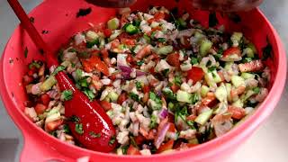 como hacer un buen ceviche de pescado a mi estilo Mexicano [upl. by Alrzc]